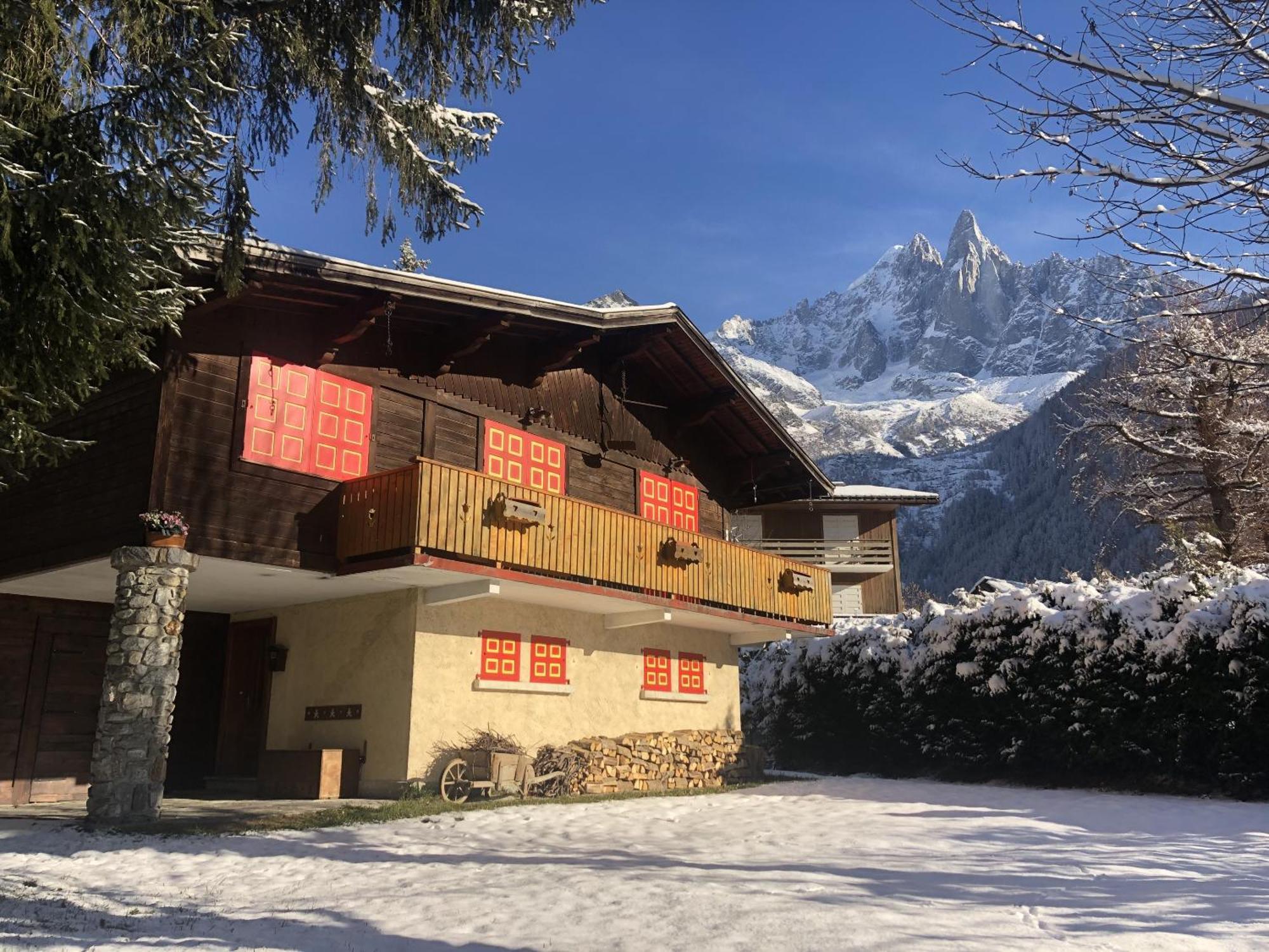 Chalet Baraka Vue Montblanc Chamonix Cameră foto